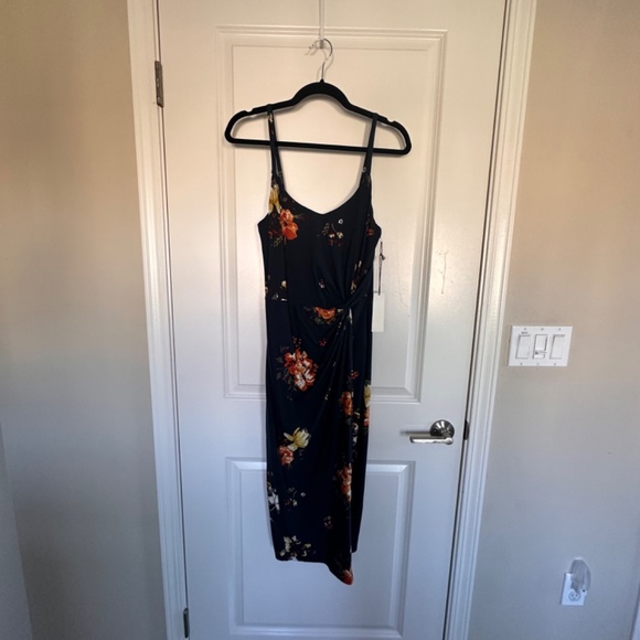 Vivienne Dress Nine Britton Small Knit Midi Blue Floral Print NWT - Picture 3 of 6